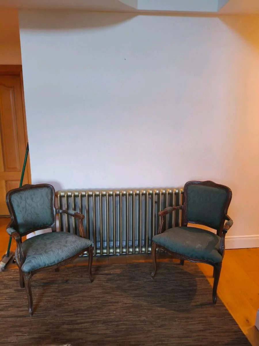 2 beautiful antique effect chairs 2 for 200 - Image 1
