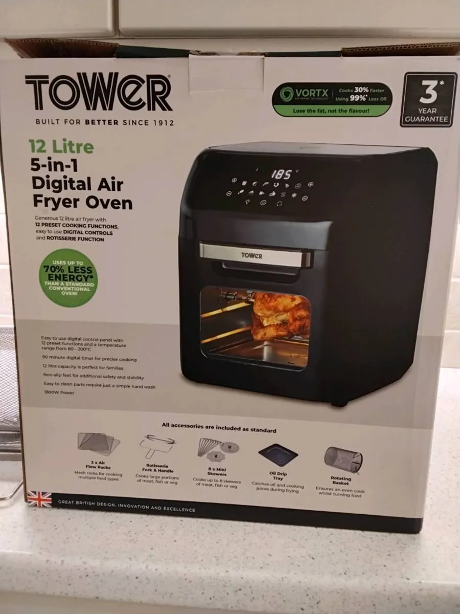 5 in 1 digital air fryer oven -
never used - Image 3