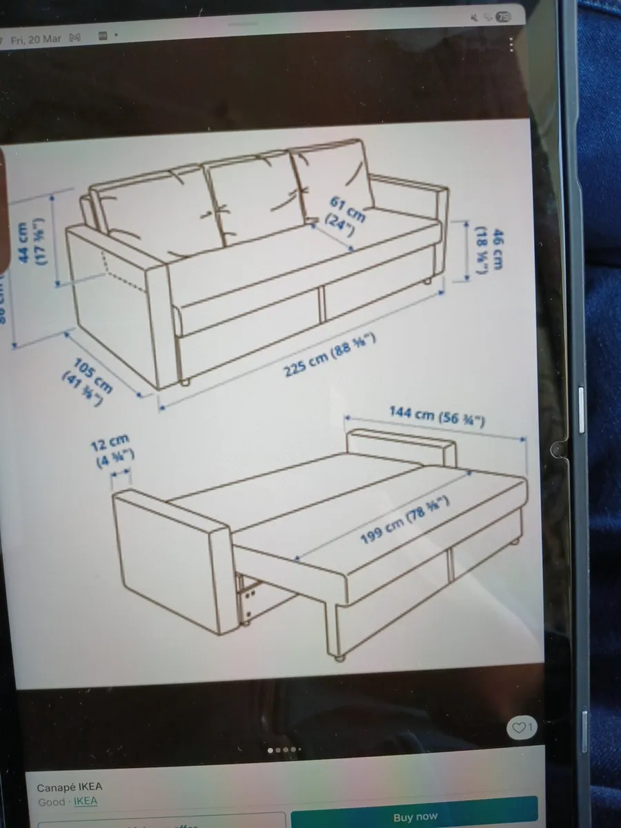 Sofa bed - Image 1