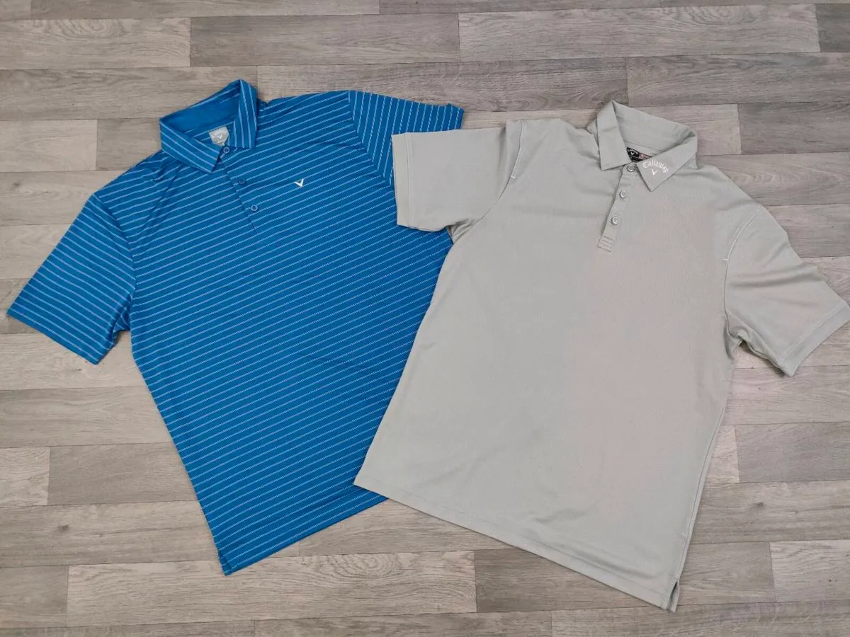 2 X Callaway Golf Polo Shirts Mens Large - Image 1