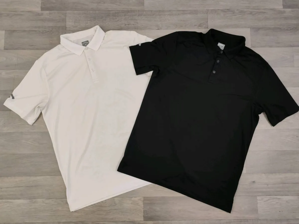 2 X Callaway Golf Polo Shirts Mens Large - Image 1