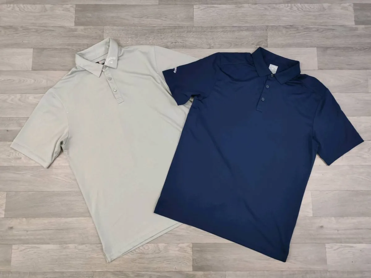 2 X Callaway Golf Polo Shirts Mens Large - Image 1