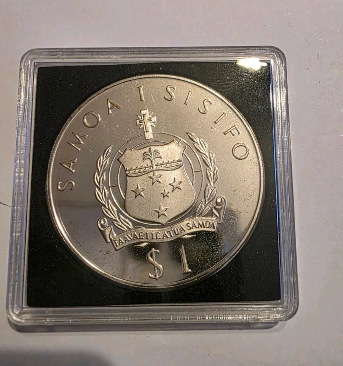 1977 samoa silver dollar - Image 3