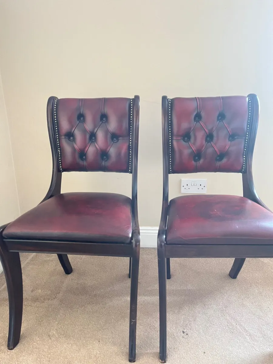 Leather Chairs 4 no - Image 1