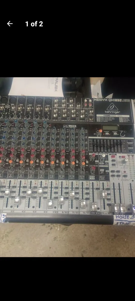 Behringer xenex qx1832usb and radio mics - Image 1