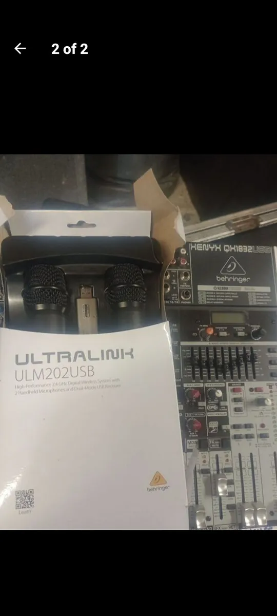 Behringer xenex qx1832usb and radio mics - Image 2
