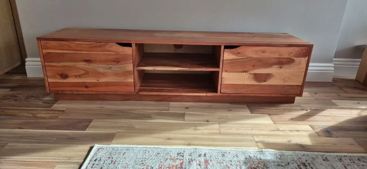 Solid Hardwood TV Cabinet - Image 1