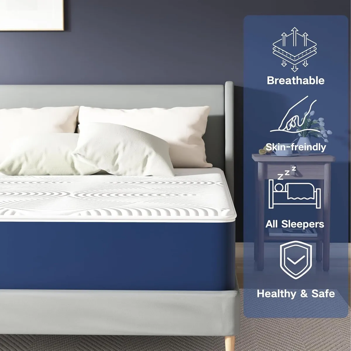 Single Mattress 25cm with Breathable Gel Memory - Image 2