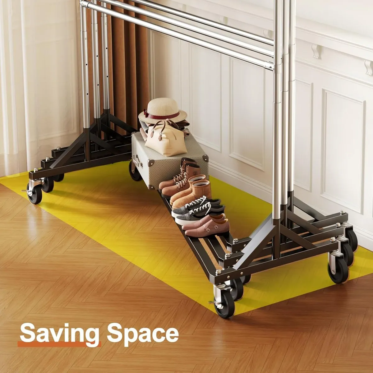 Commercial Heavy Duty Double Clothing Rack - Z - Image 2