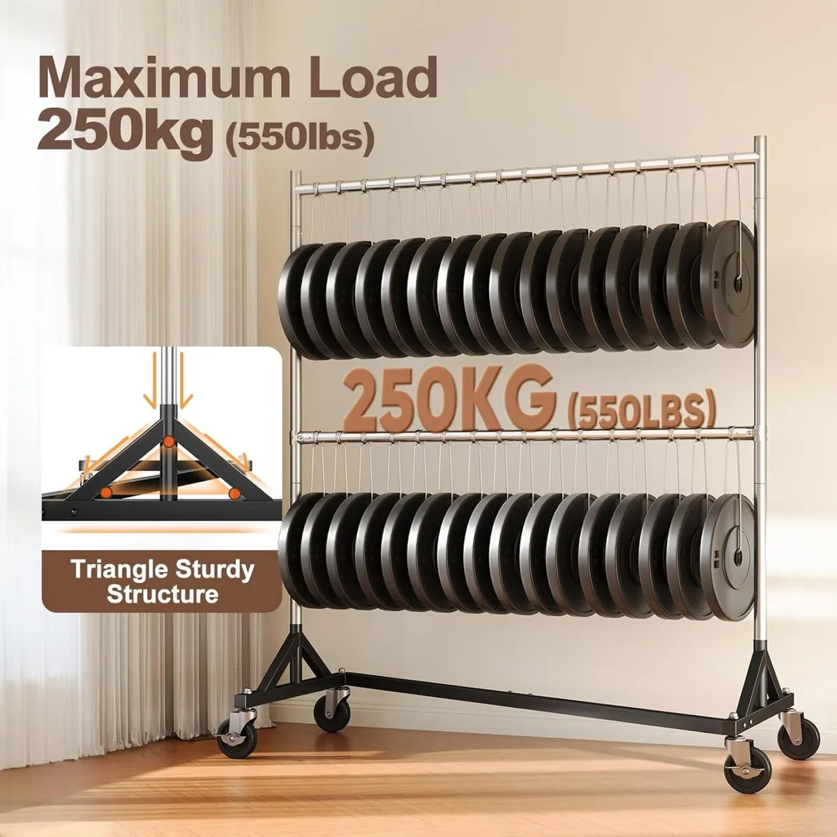 Commercial Heavy Duty Double Clothing Rack - Z - Image 4