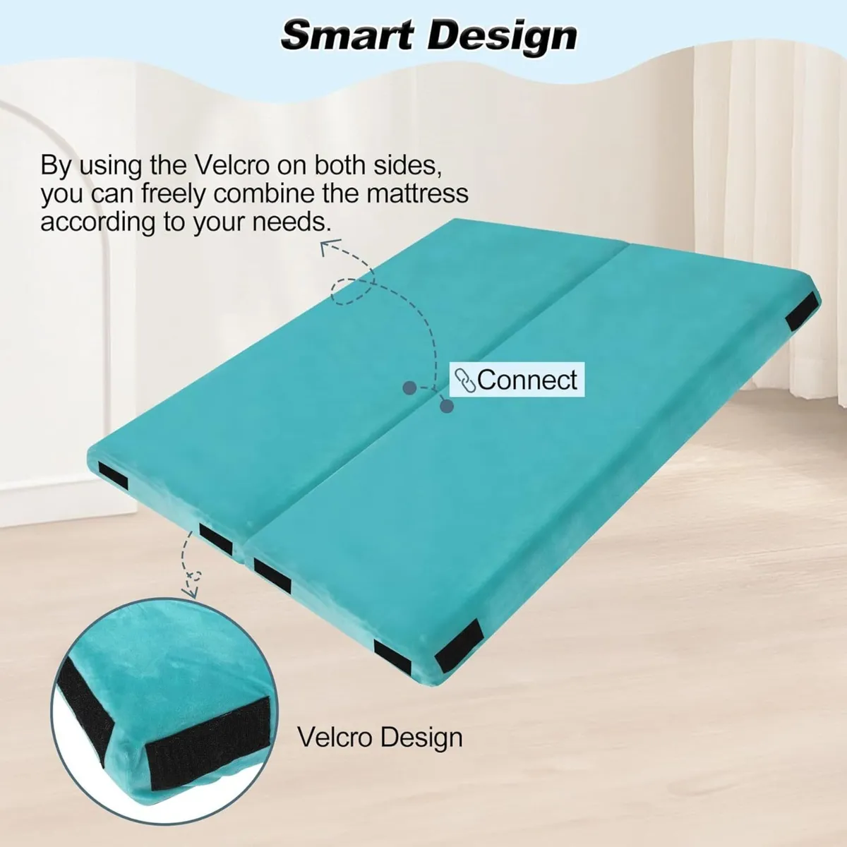 Thick Memory Foam Camping Mattress Detachable - Image 4