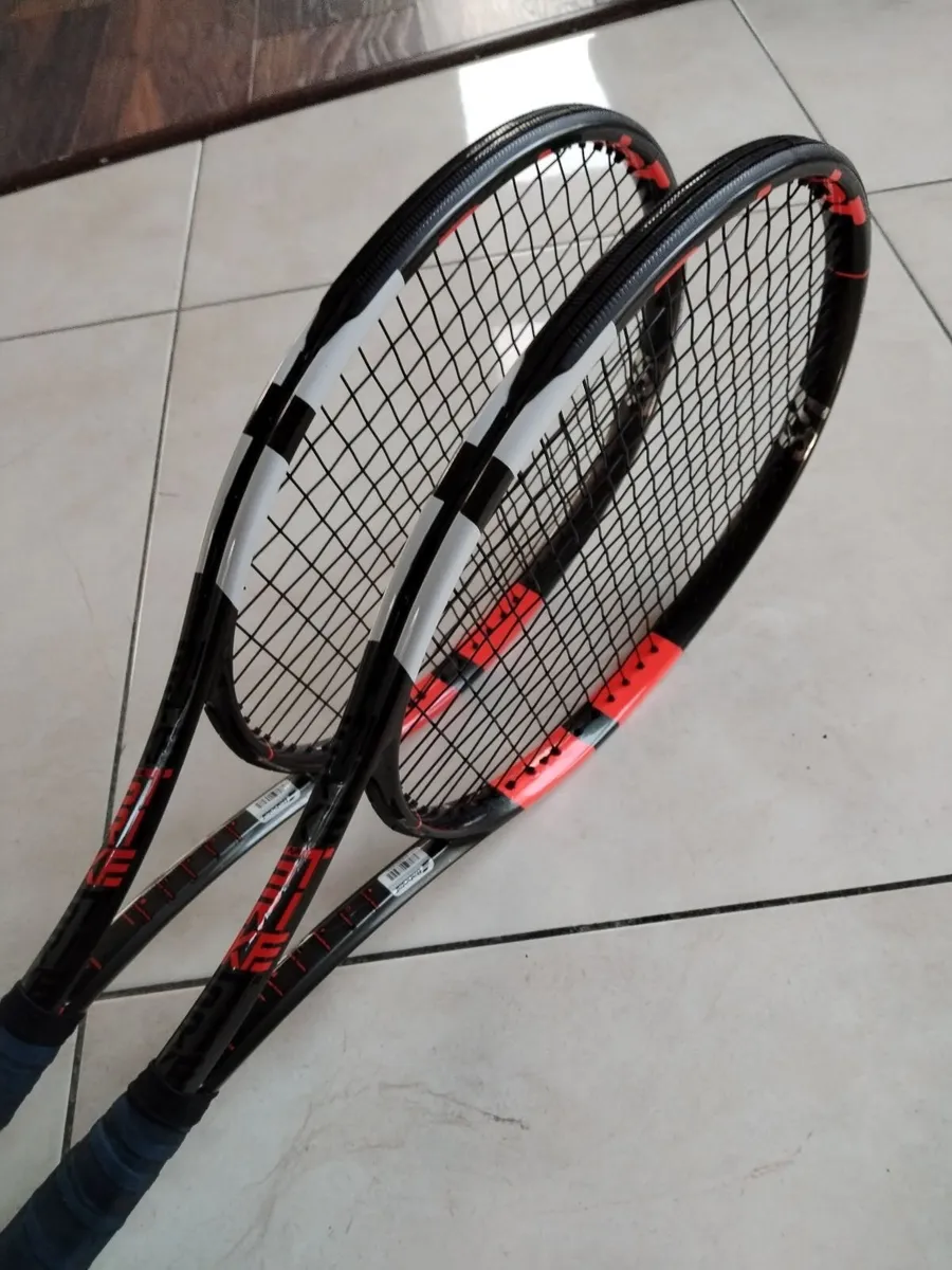 Pair of Babolat pure strike VS Tennis rackets - Image 3