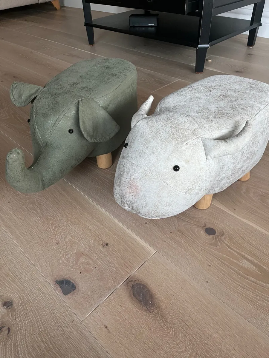 Kids low size stools in animal theme - Image 2