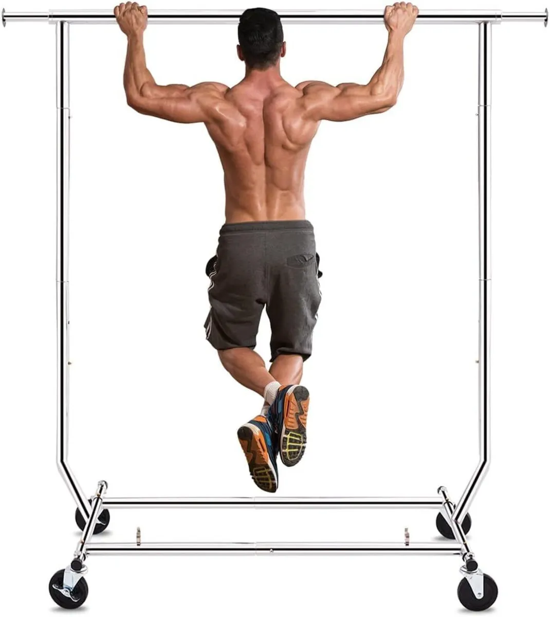 Heavy Duty Clothes Rail 136kg Capacity Extendable - Image 1