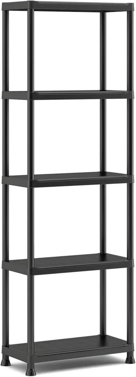 Set of 2 Shelves 60/5 Black 5 Maximum Load 20 kg - Image 4