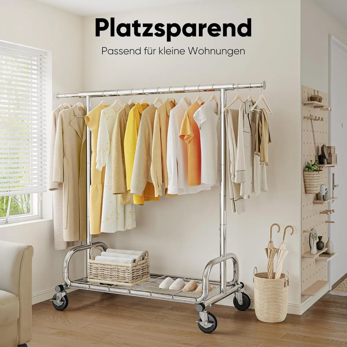 Coat rack on wheels load capacity of 300 pounds - Image 4