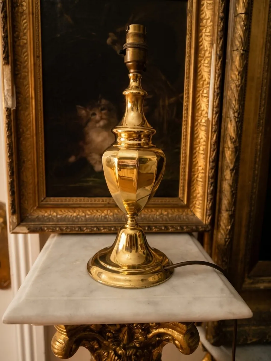 Vintage brass lamp Postage available - Image 1