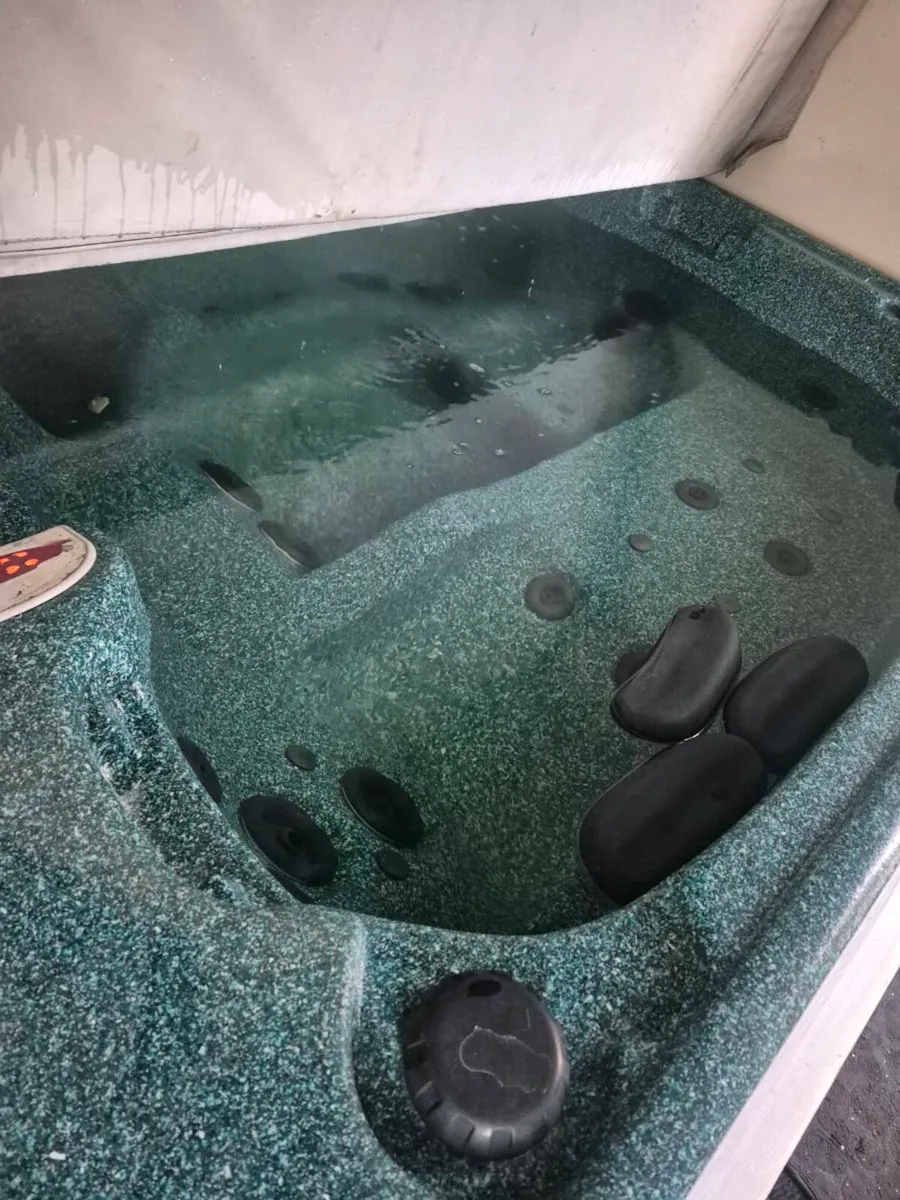 Hot tub with container - Image 1