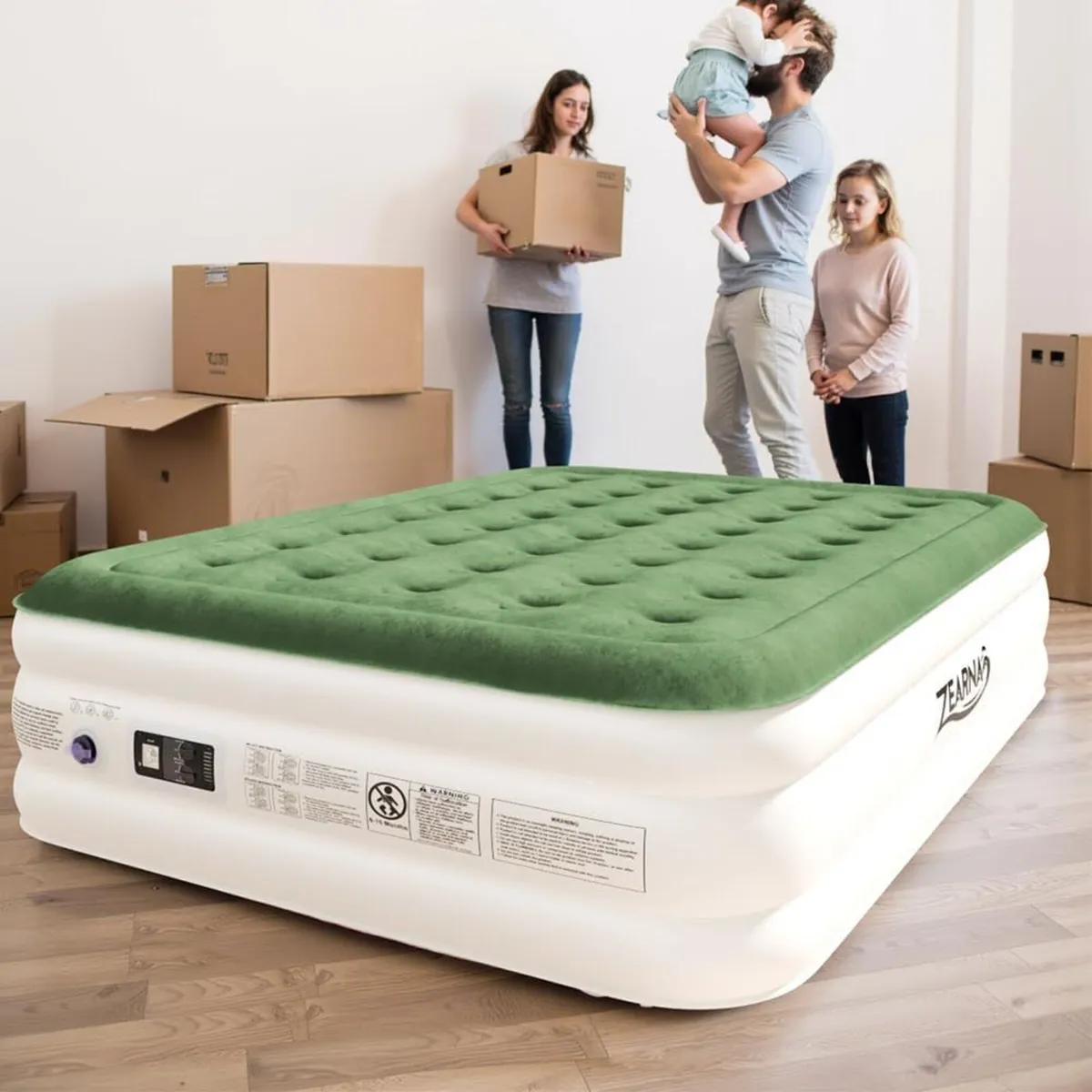 King Inflatable Air Mattress Bed with Built-in - Image 2