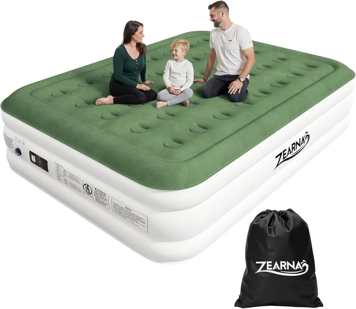 King Inflatable Air Mattress Bed with Built-in - Image 1