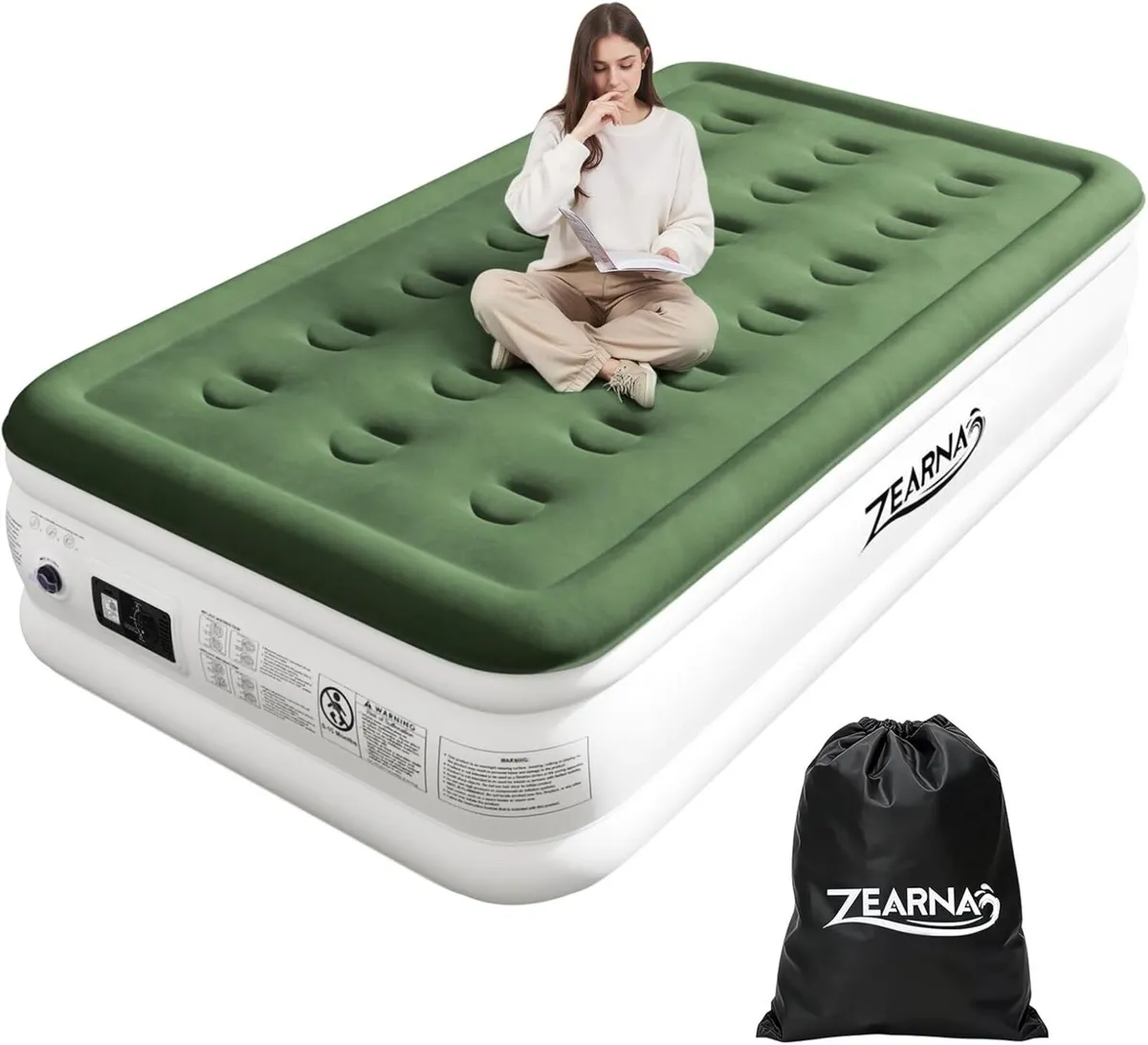 Single Inflatable Mattress Air Bed for Home with - Image 1
