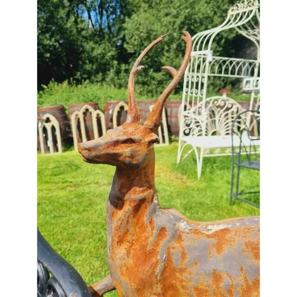 Stags – Pair – Cast Iron – D1920 - Image 4