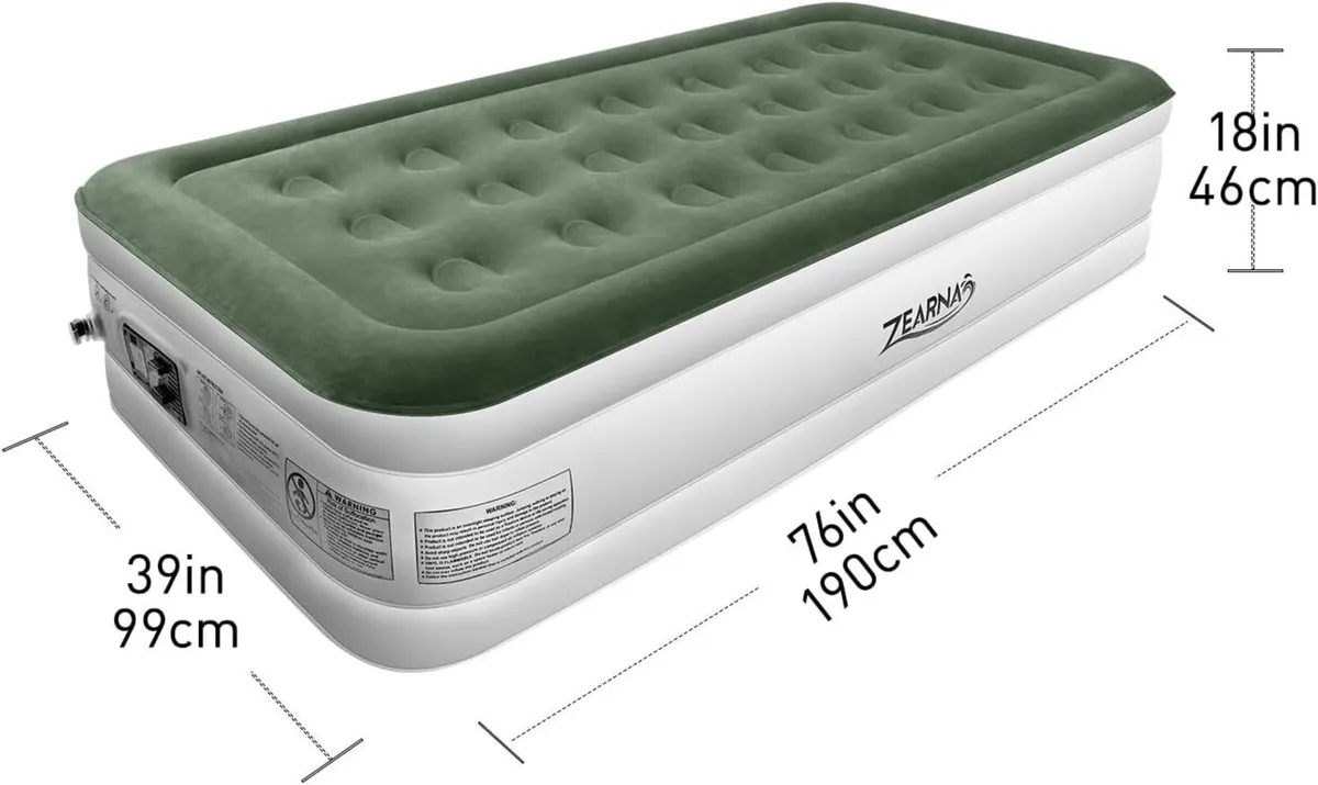 Single Inflatable Mattress Air Bed for Home with - Image 3