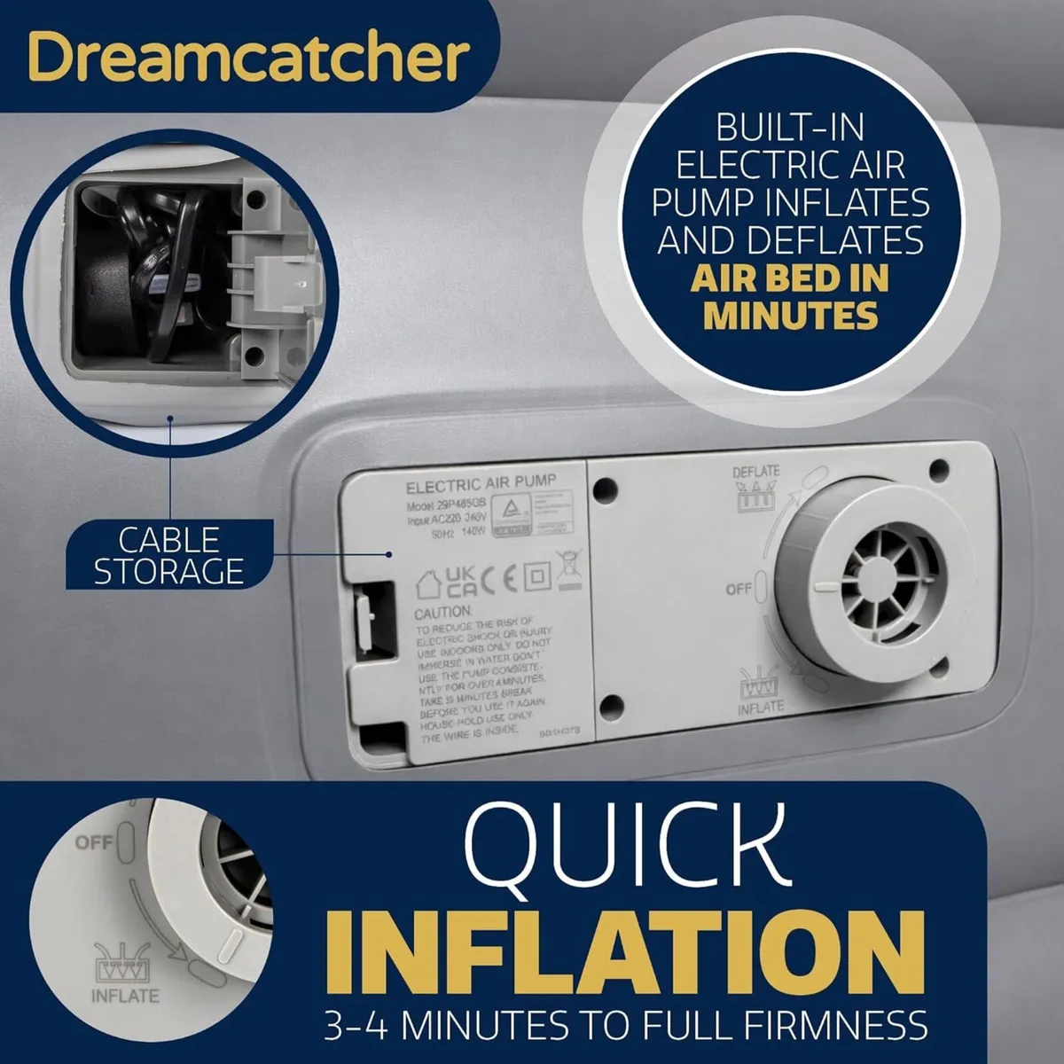 Premium Inflatable Mattress Double Air Bed - Image 4