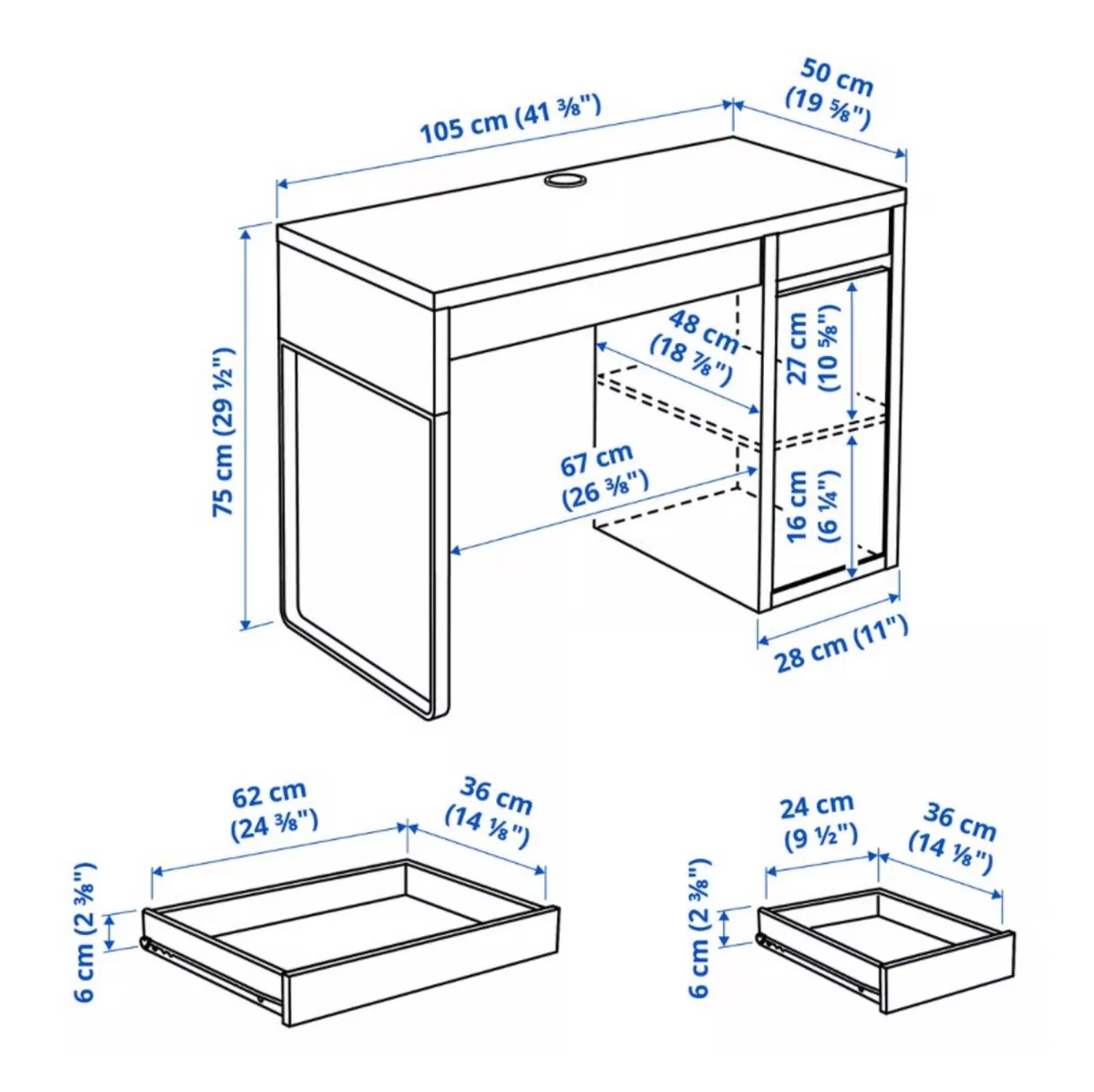 Children's desk and chair - Image 3