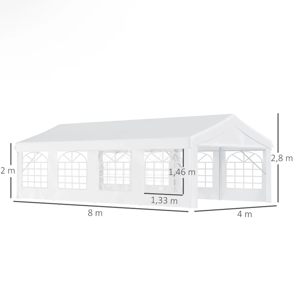 Heavy-Duty Marquee 4x8m - Image 3
