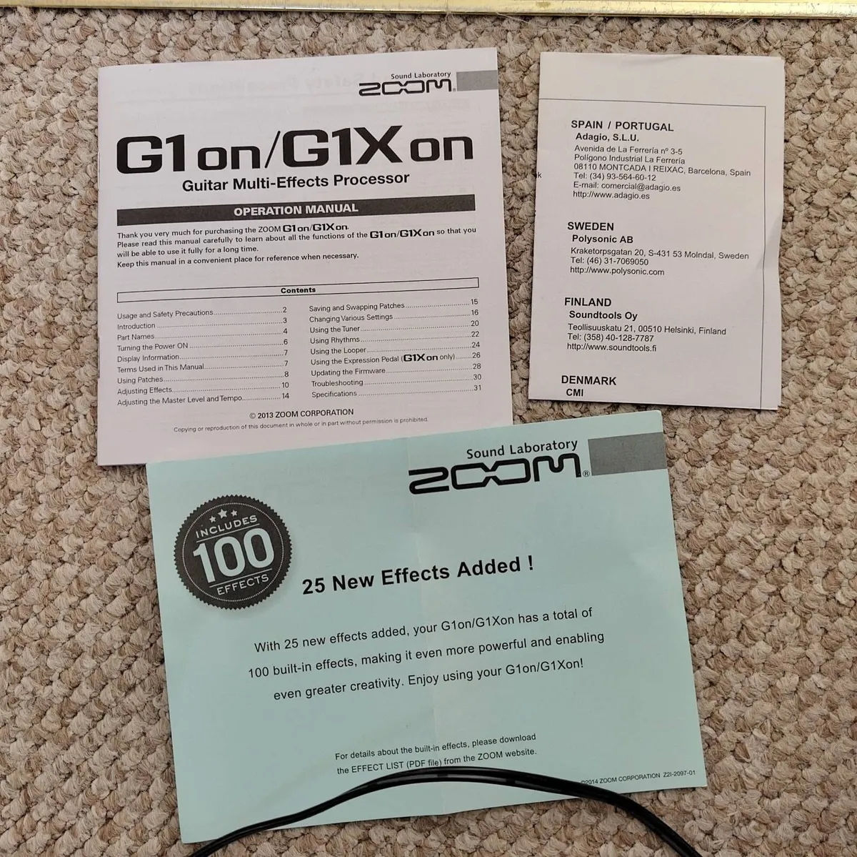 Guitar pedal, G1on by Zoom - Image 4