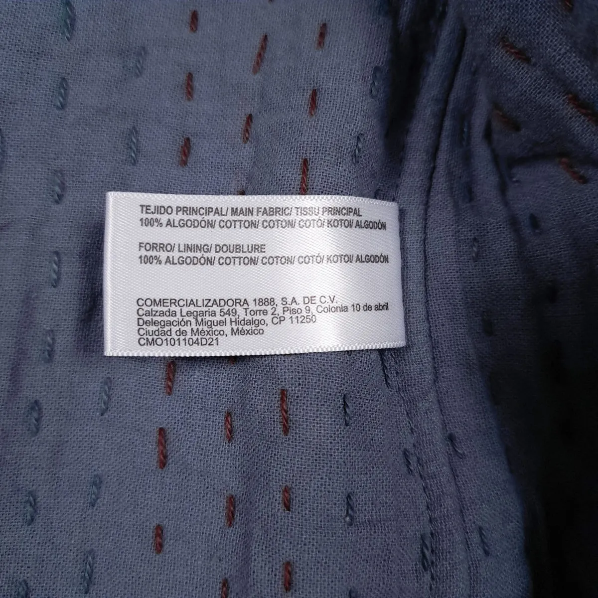 Ese O Ese Blue Brown Floral Embroidered Vest S - Image 2