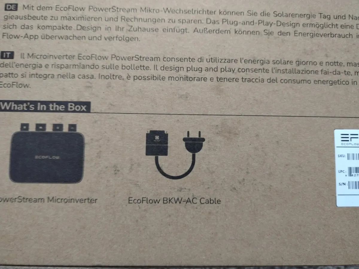Ecoflow Power Stream Solar Plug in Inverter €350 - Image 3