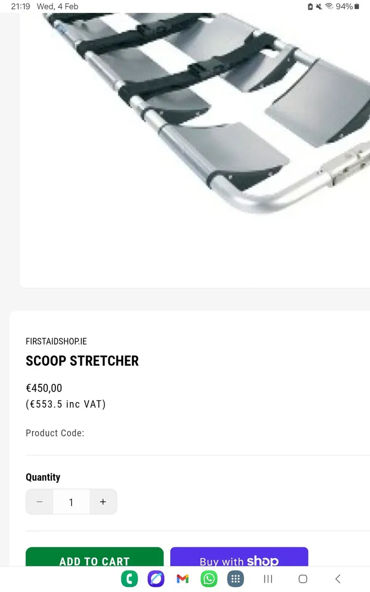 Scoop Stretcher for Sale - Image 4