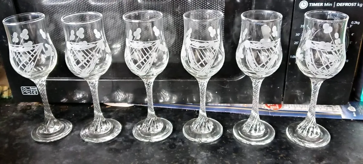 Vintage Duiske Sherry Brandy Wine Glasses (13) - Image 2