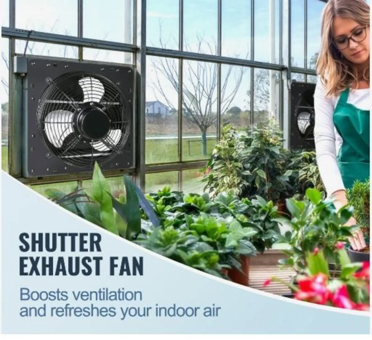 Shutter Exhaust Fan, 406 mm - Image 3