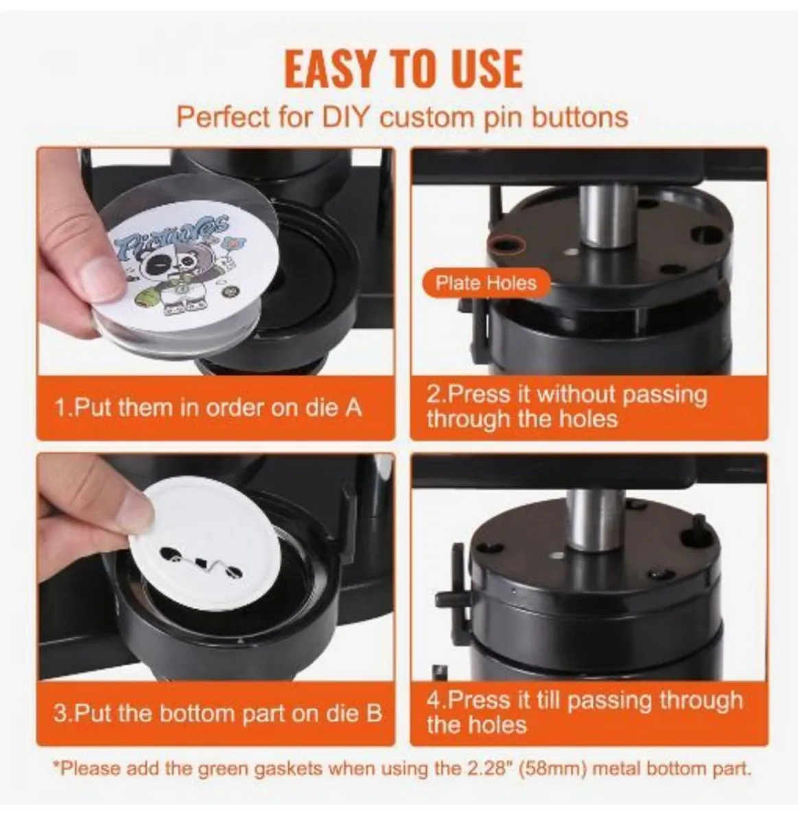 Button Maker Machine, - Image 2