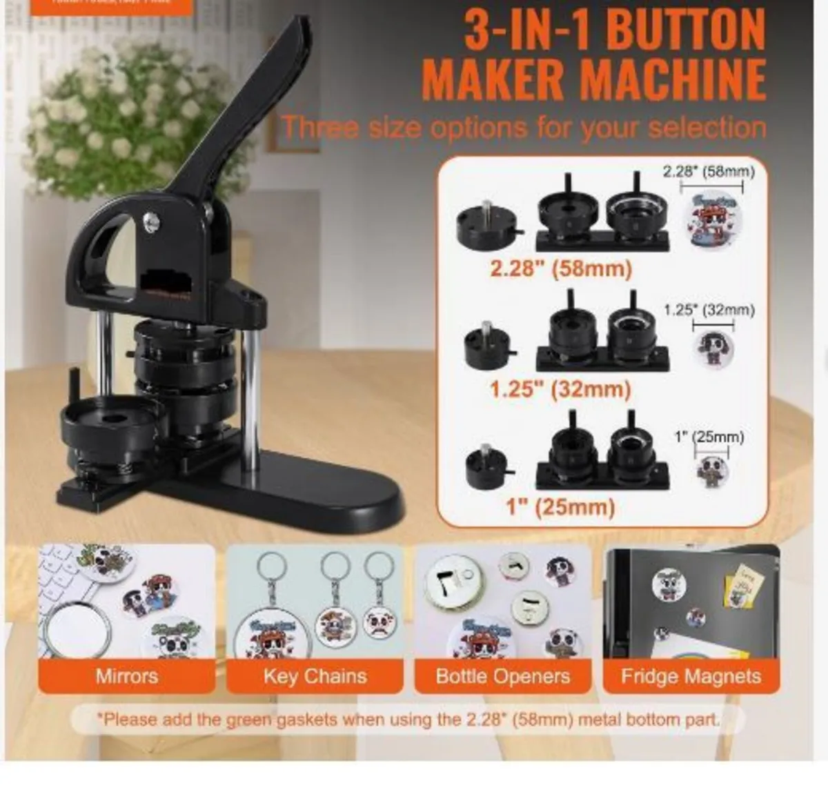 Button Maker Machine, - Image 3