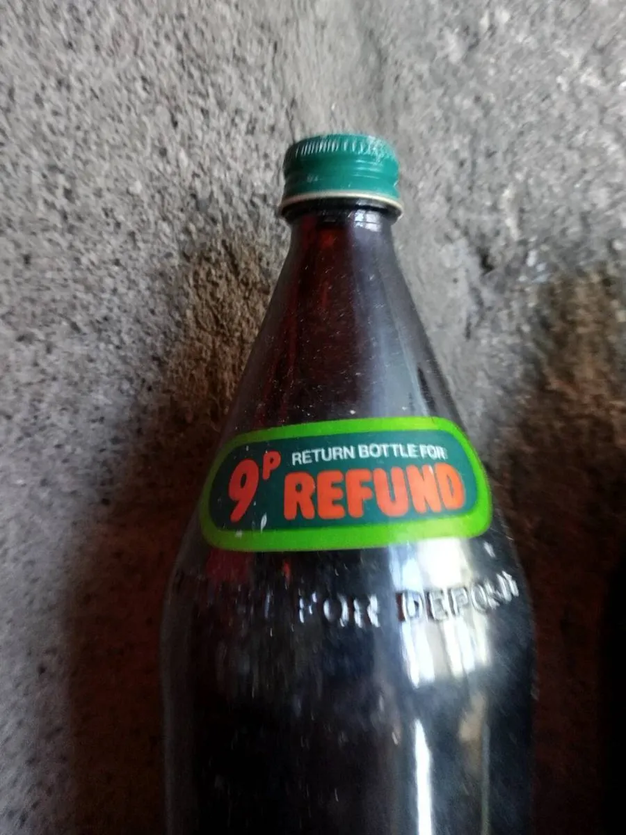 6. Vintage Bulmers glass bottles + crate - Image 3