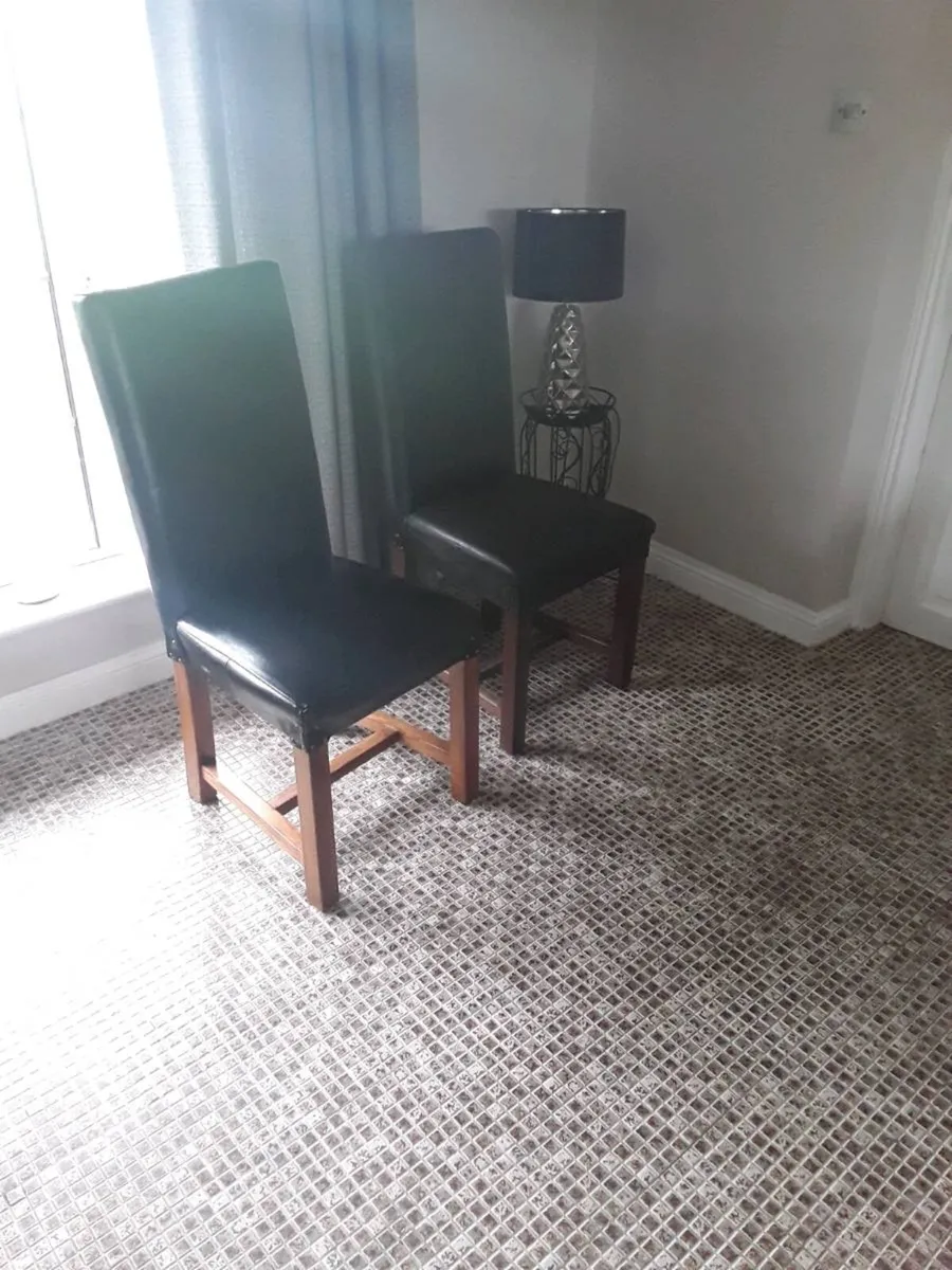 Leather dining chairs top quality bargain 200e x6 - Image 1