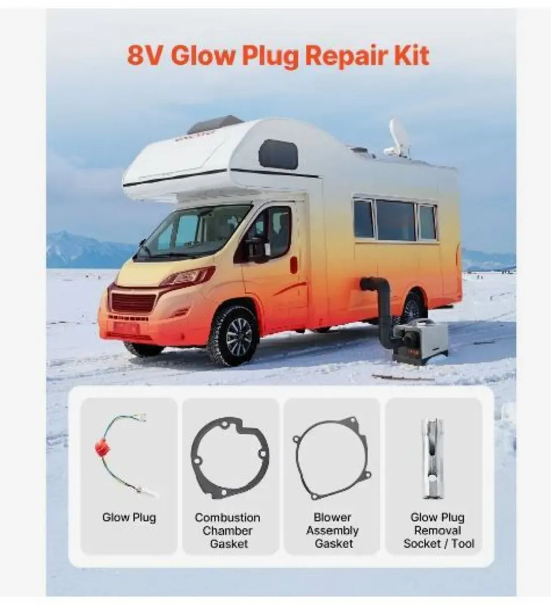 8V Glow Plug Repair Kit, Parking Diesel Heater - Image 2