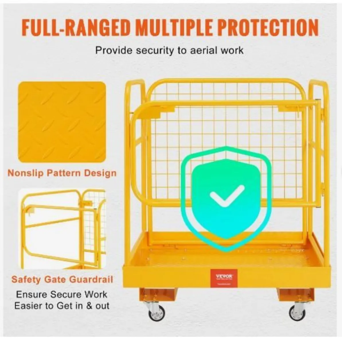 Forklift Safety Cage, 544.3 kg Load Capacity - Image 3