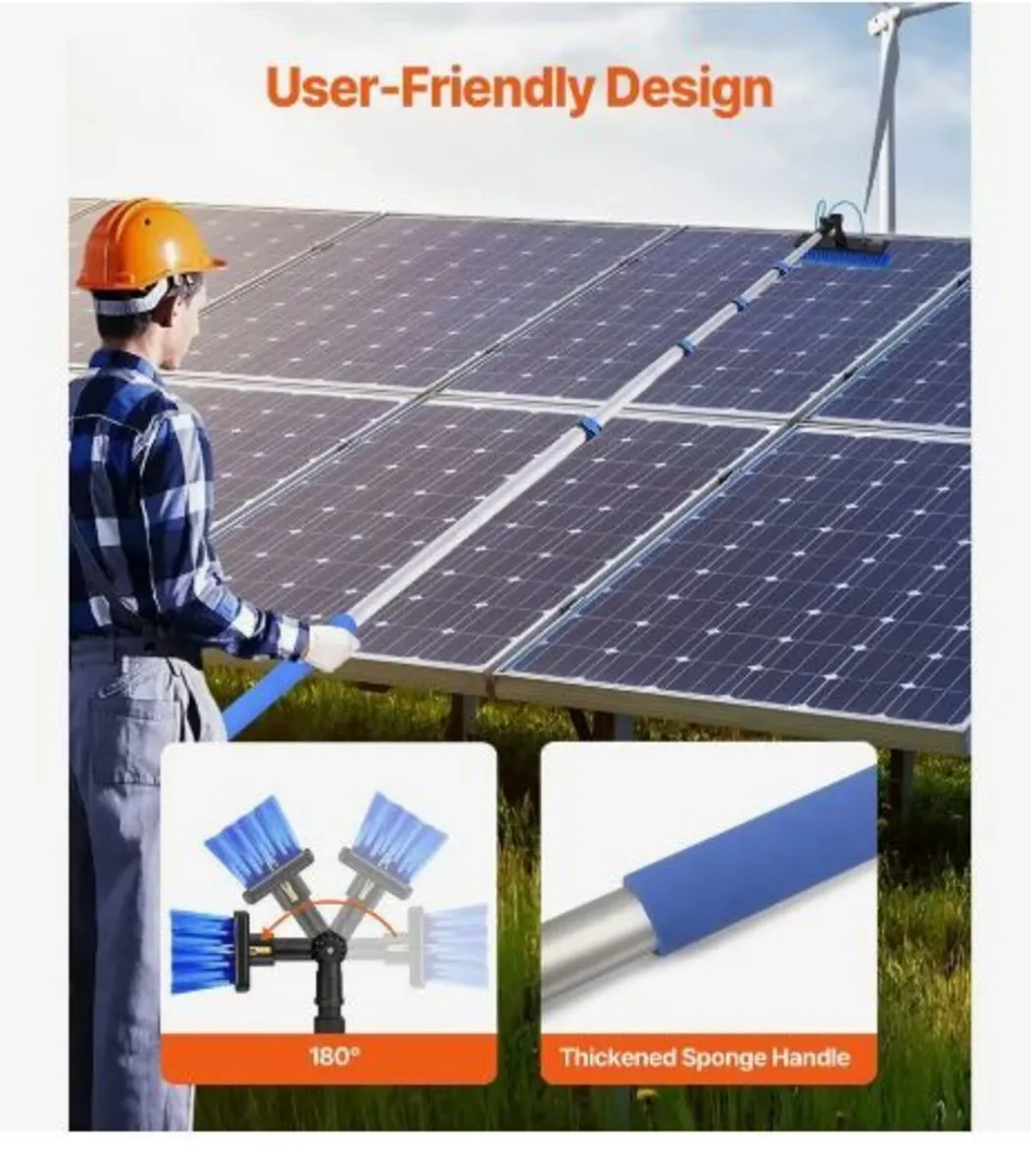 Water Fed Pole Kit, 7.3m Solar Panel Cleaning - Image 3