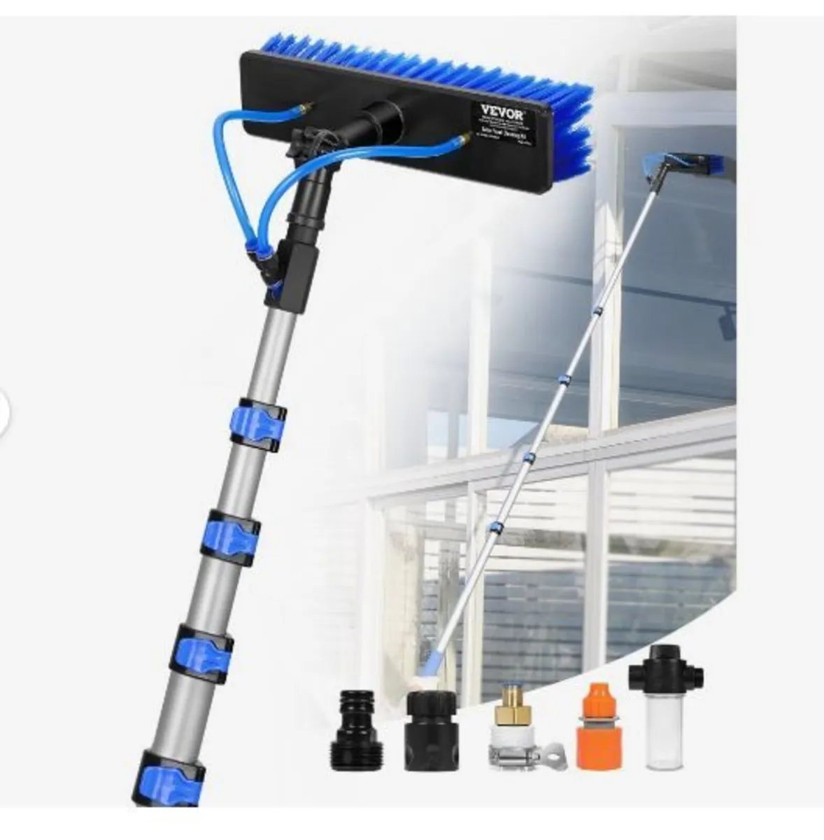 Water Fed Pole Kit, 7.3m Solar Panel Cleaning - Image 1