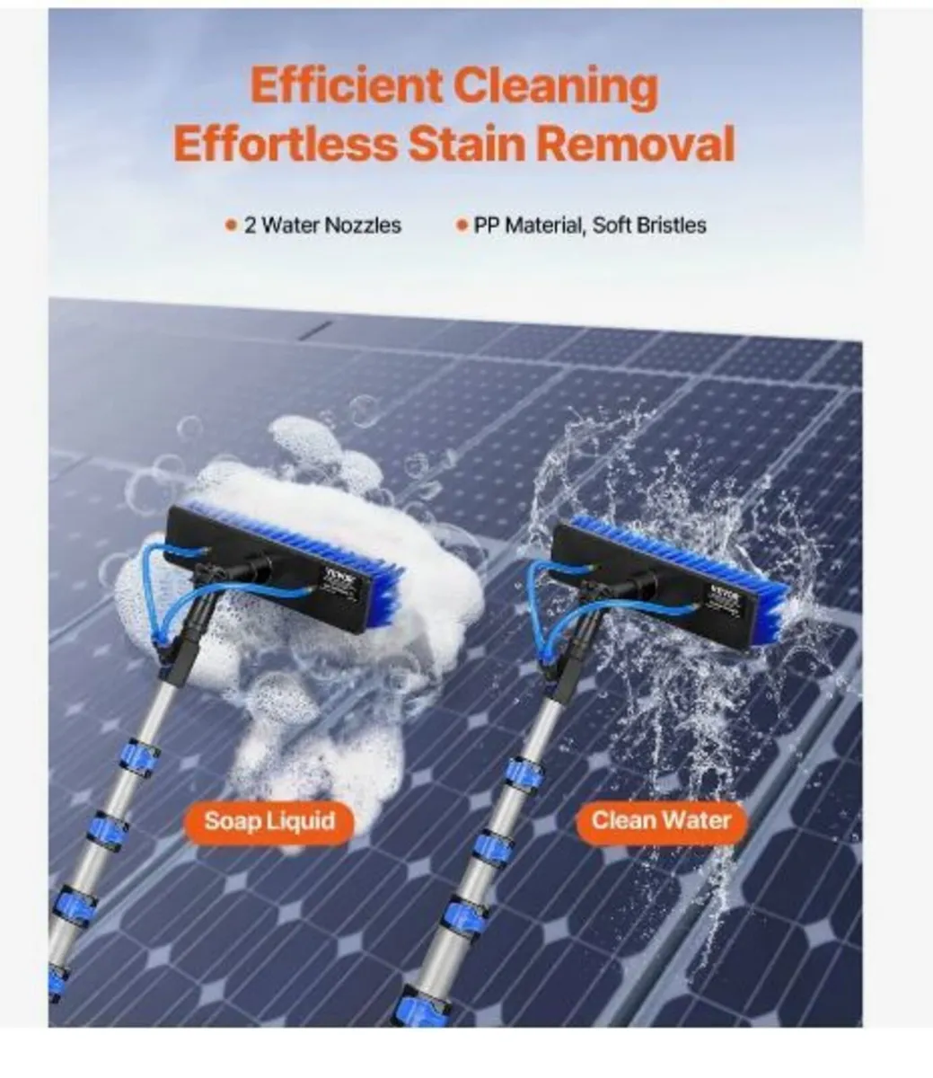 Water Fed Pole Kit, 7.3m Solar Panel Cleaning - Image 2