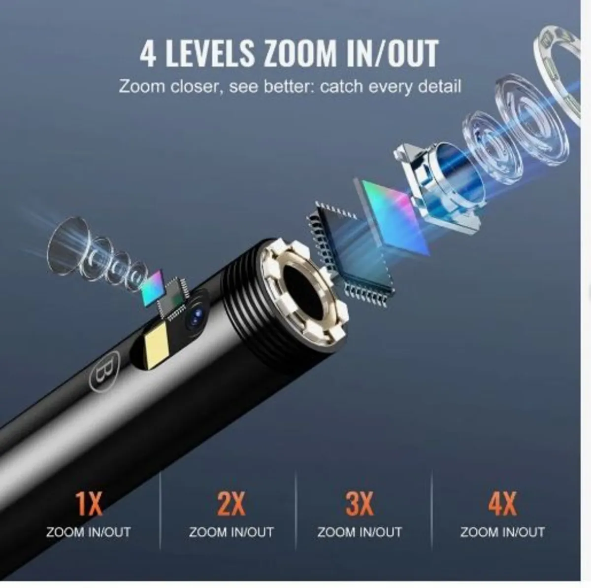 Endoscope Camera with Lights Dual Lens - Image 2