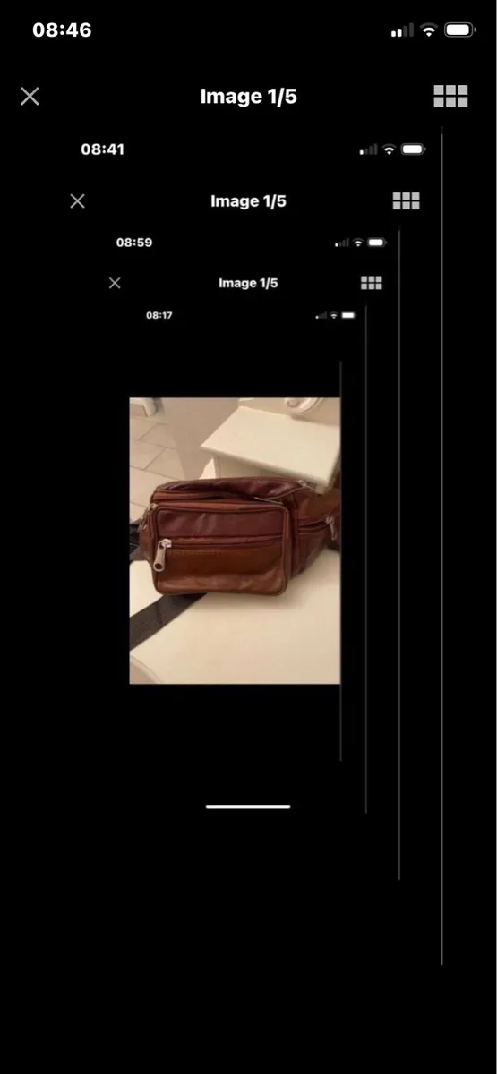 NEW-Leather Waist Bag - Image 1