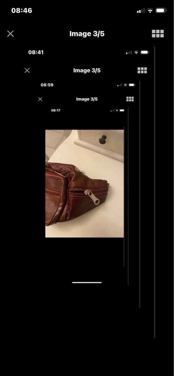 NEW-Leather Waist Bag - Image 3