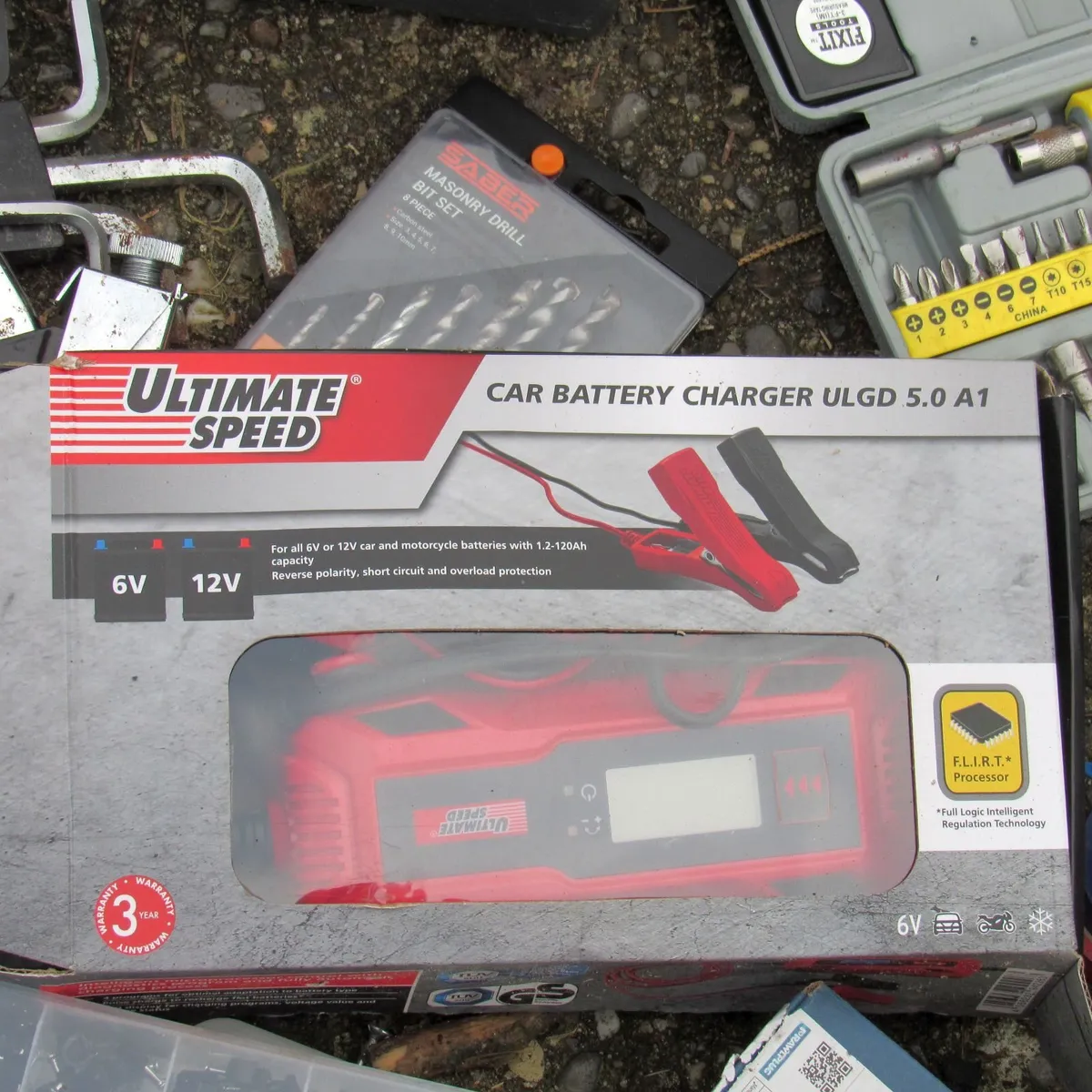 DIY Tool Bundle Drill, Grinder, Charger, Bits etc - Image 4