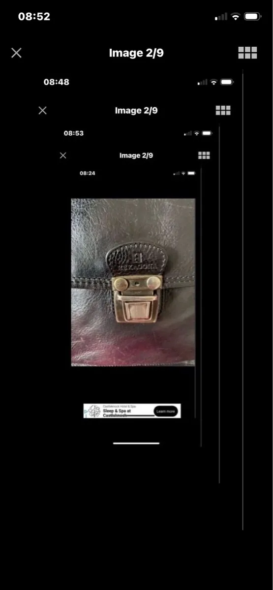 Hexagona Leather Shoulder Bag - Image 2